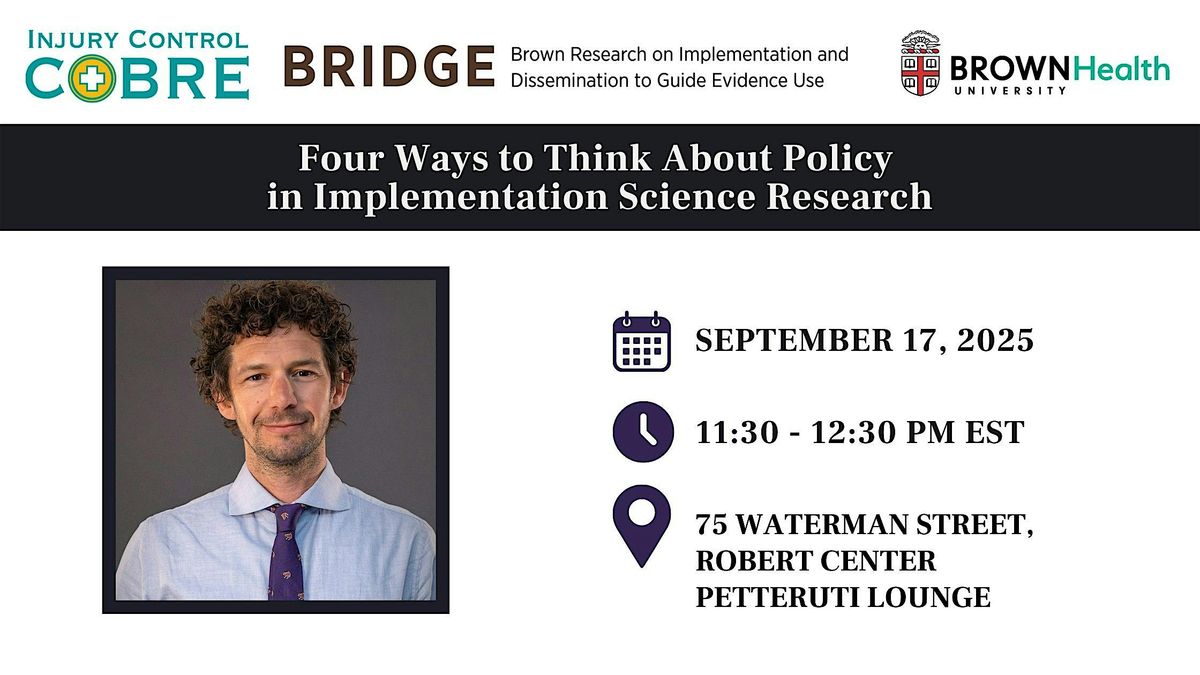 Four Ways to Think About Policy in Implementation Science Research