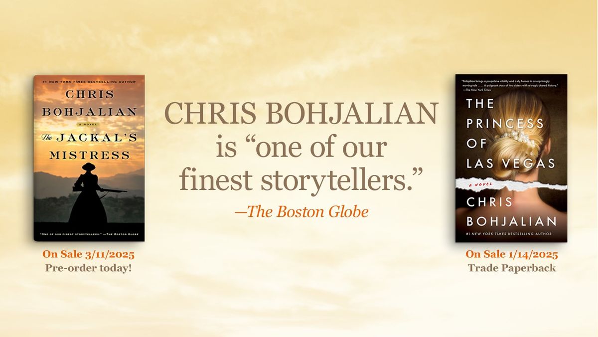 Spend a Sunday with Chris Bohjalian in Baltimore!