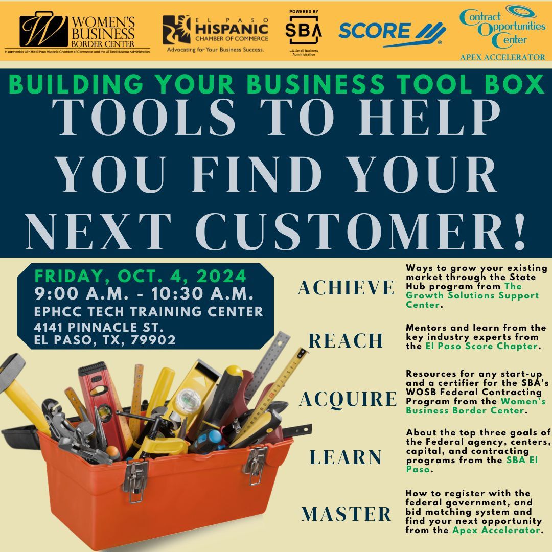 Building Your Business Tool Box: Tools To Help You Find Your Next Customer