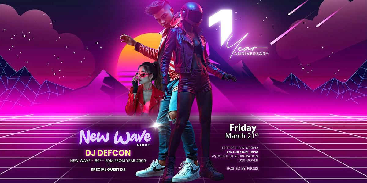 New Wave Night. Synth Wave, Italo Disco, and 80s Hits