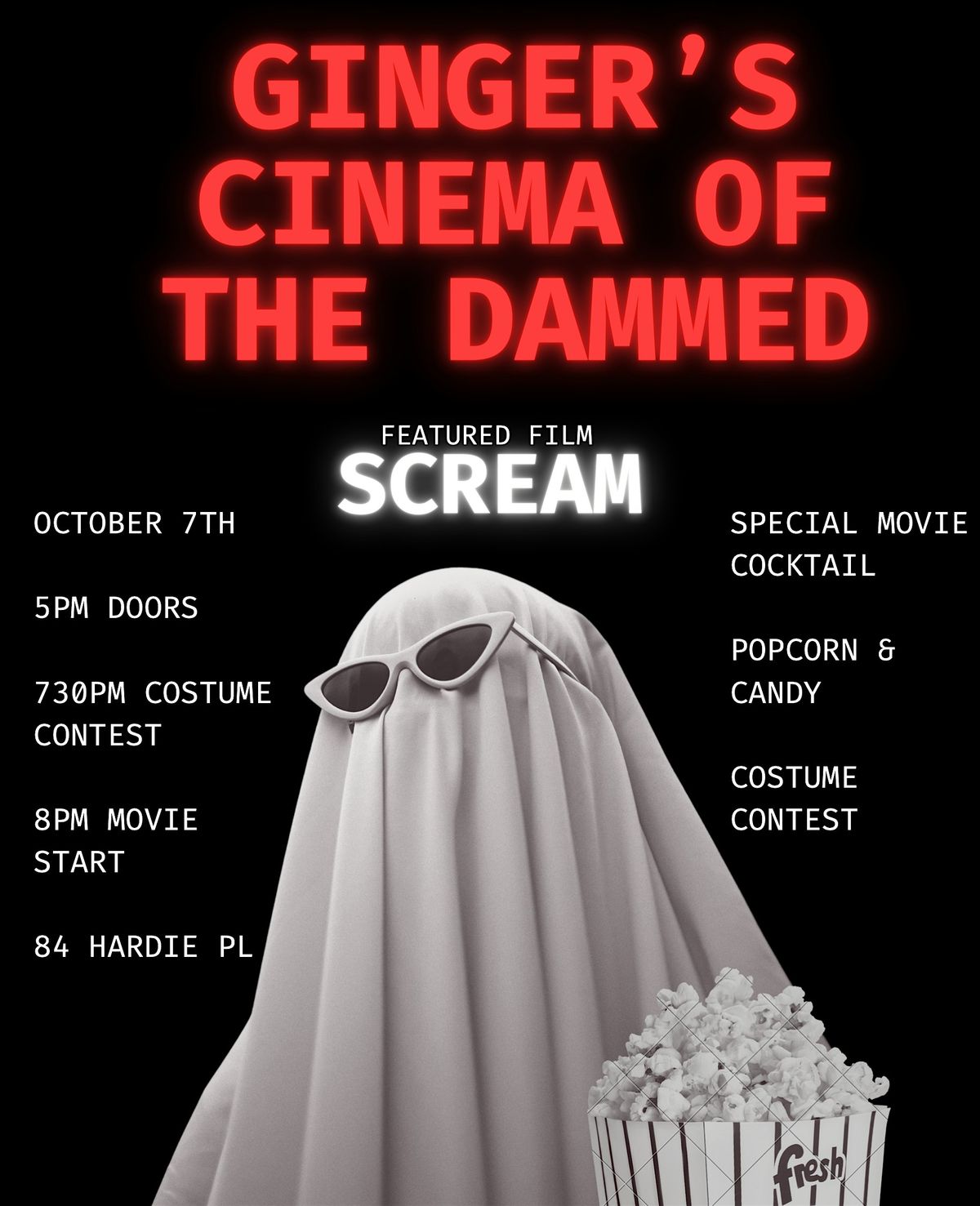 Cinema of the Damned @Ginger's (ft SCREAM)