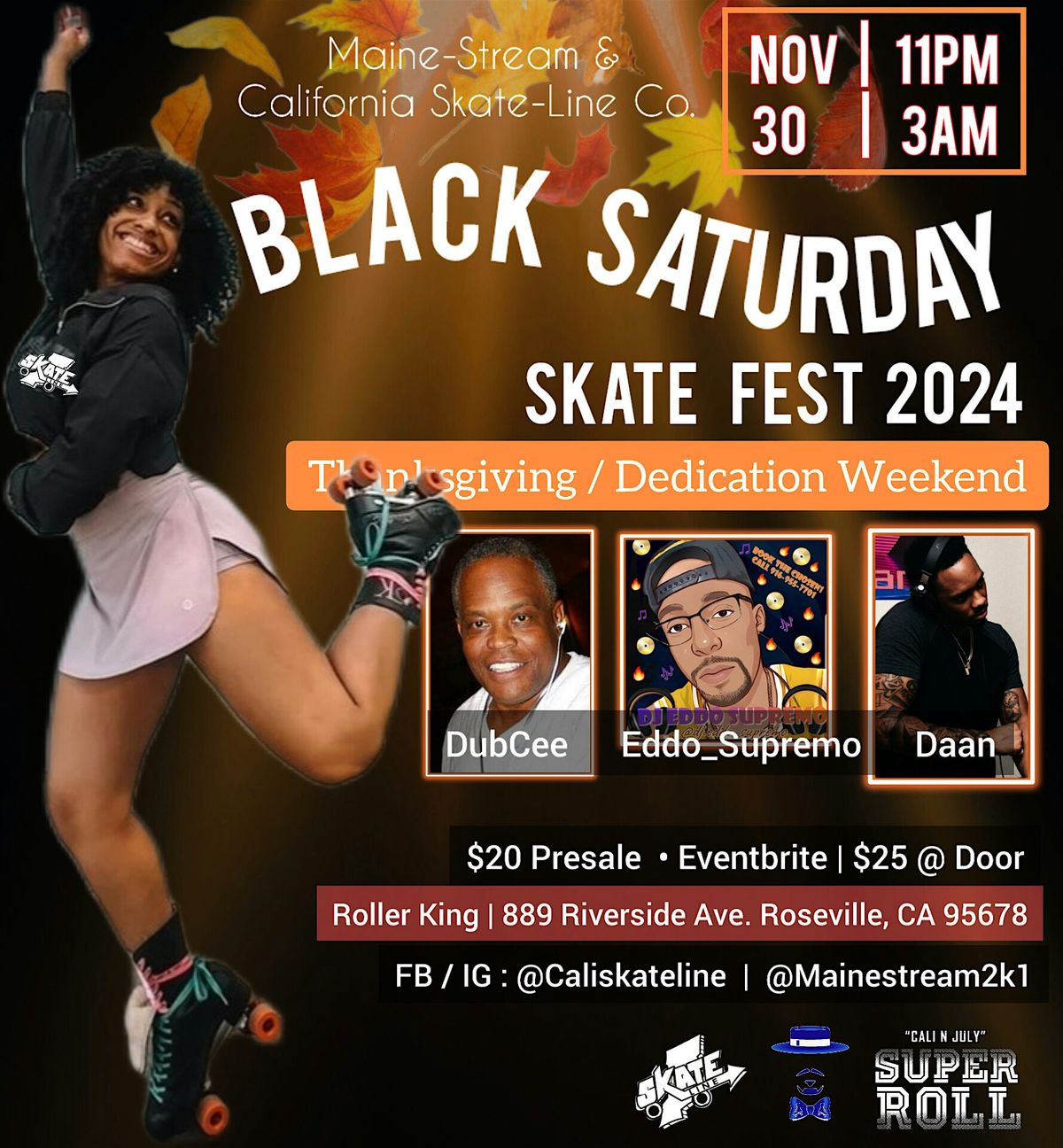 Caliskateline Presents : BLACK SATURDAY Skate Fest 2024