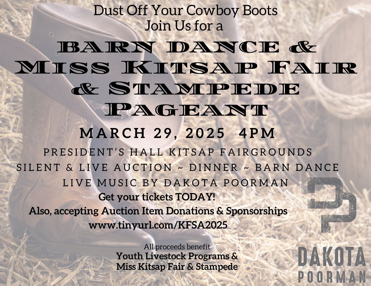 KFSA Barn Dance, Auction & Miss Kitsap Fair to & Stampede Pageant