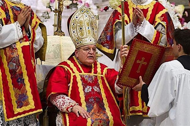 Cardinal Burke Celebrates Pontifical Requiem Mass for Cardinal Kung in SF