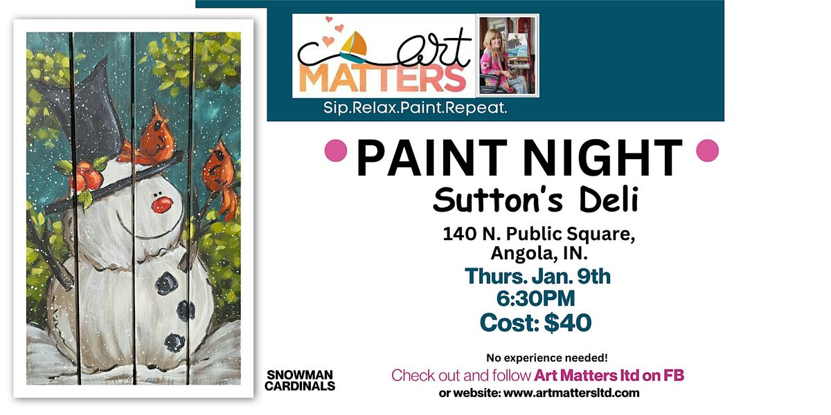 Sutton's Deli Paint Night