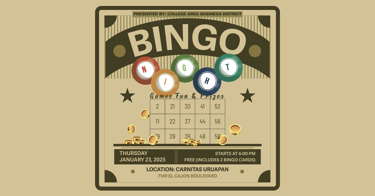 BINGO Night at Carnitas Uruapan