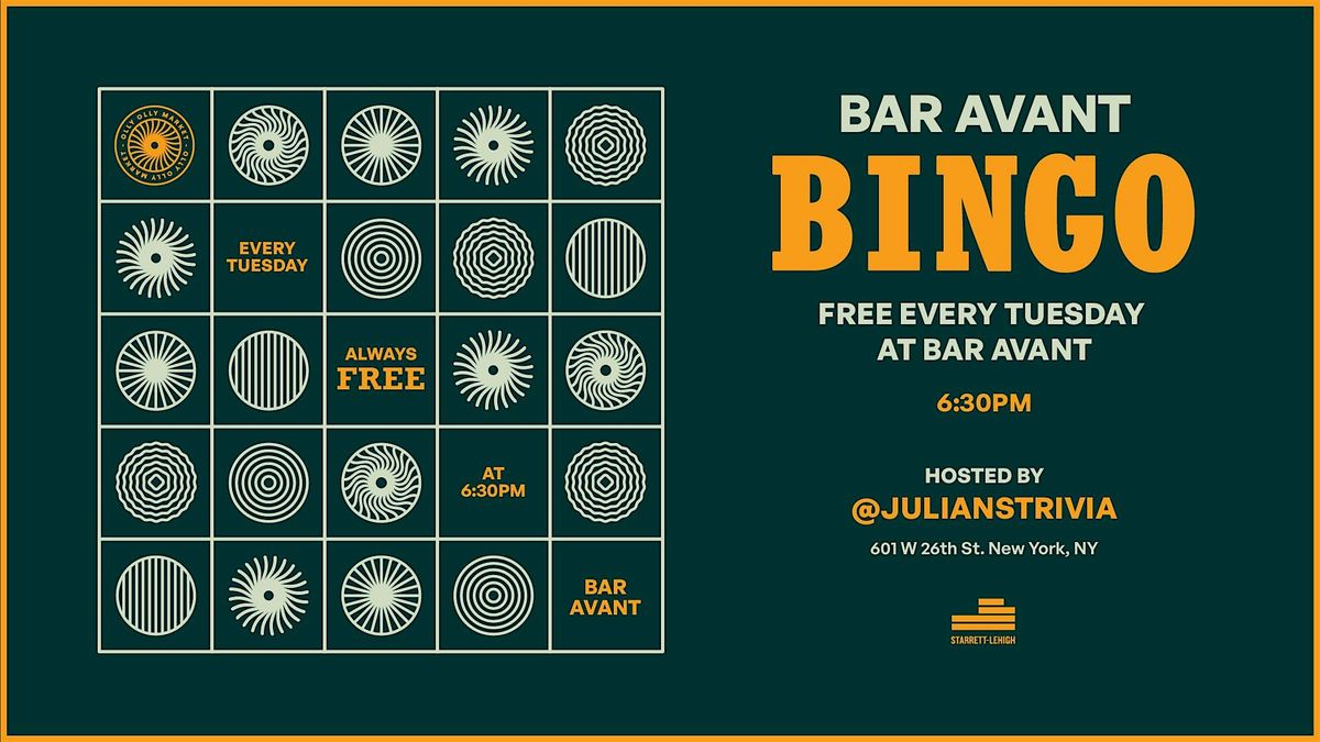Bar Avant's Bingo Night