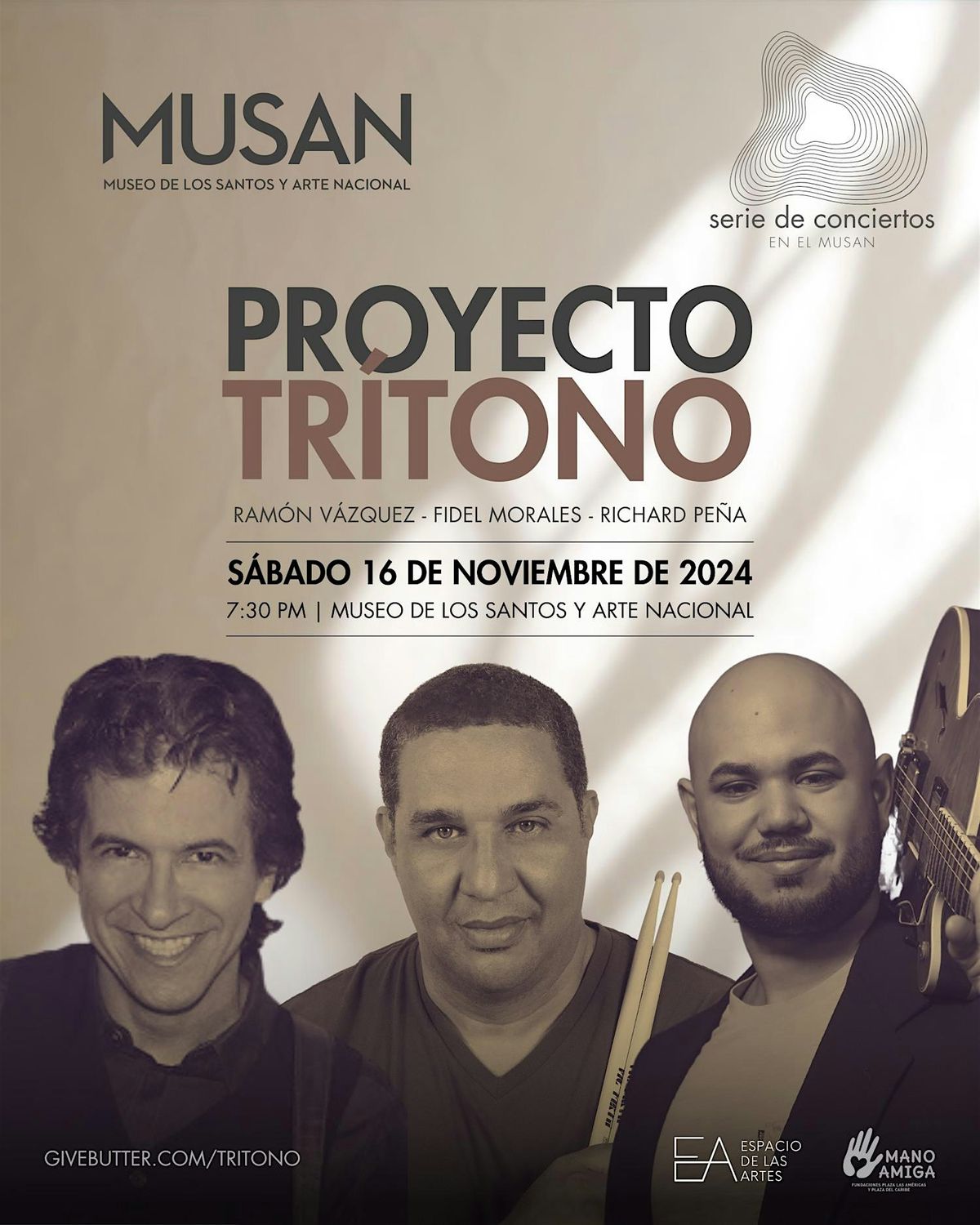 Concierto Proyecto Tritono: Ram\u00f3n V\u00e1zquez, Fidel Morales & Richard Pe\u00f1a