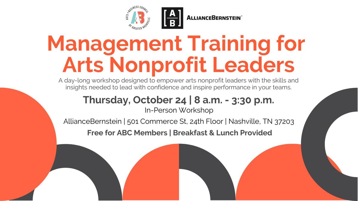 Management Training for Arts Nonprofit Leaders