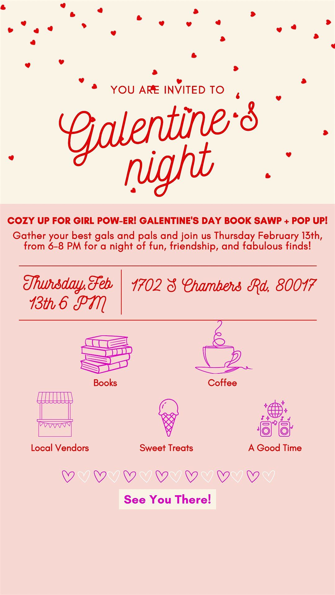 Galentines Day Pop Up and Book Swap