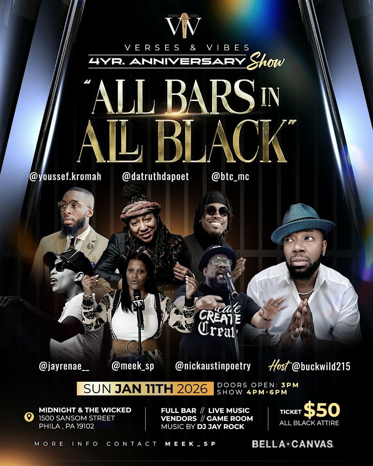 All Bars in All Black Poetry Show
