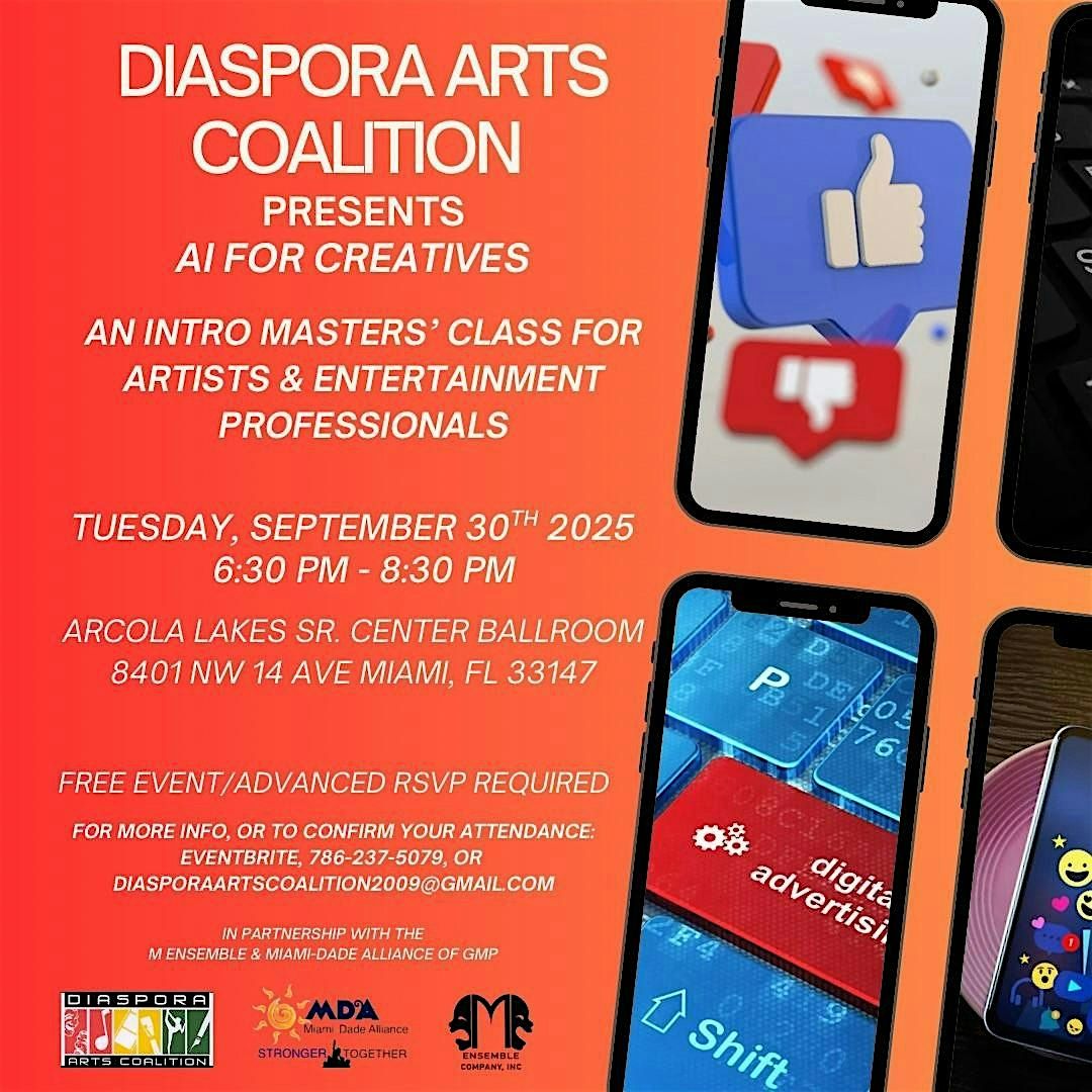AI for Creatives - An Intro Masters' Class for Artists & Entertainment Pros