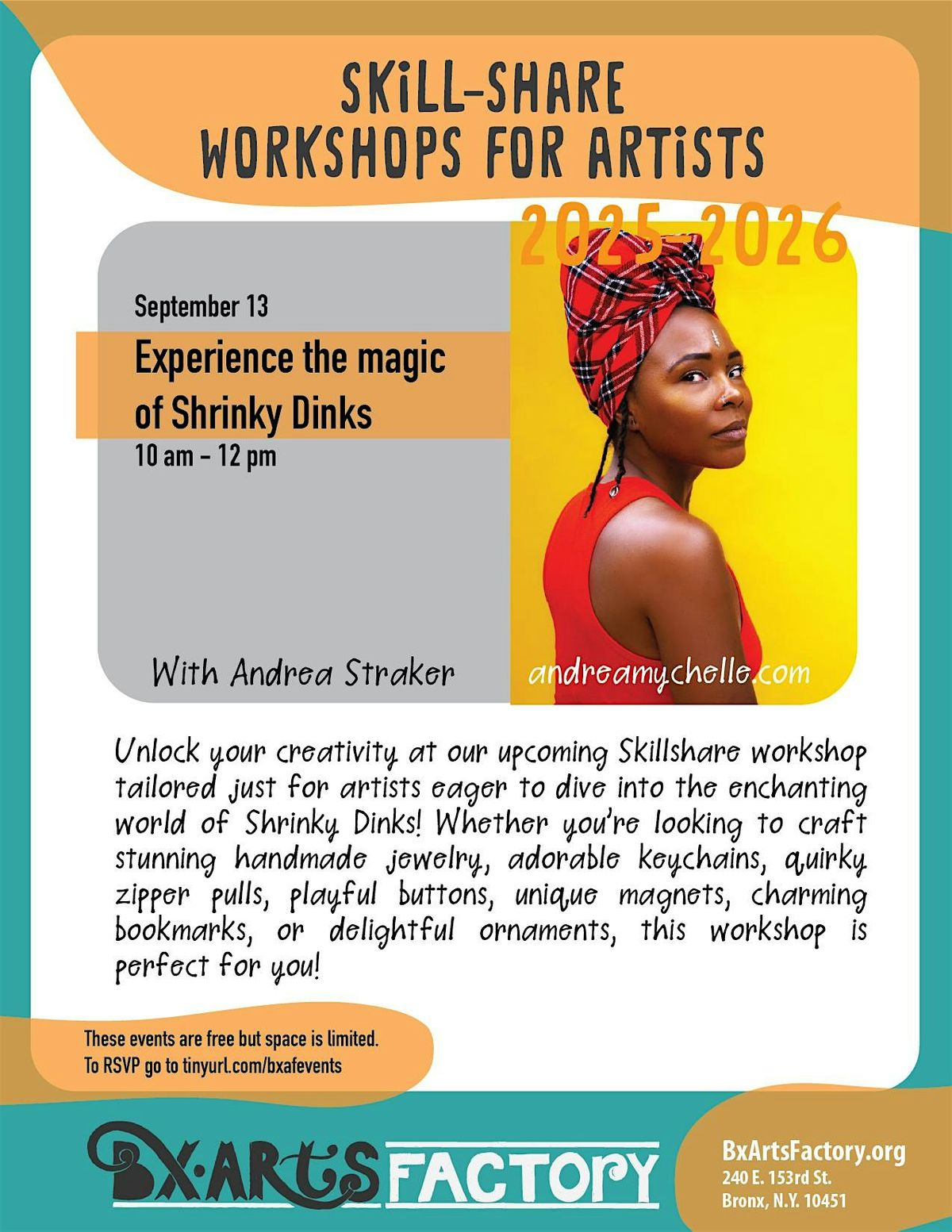 Experience the magic of Shrinky Dinks with Andrea Straker