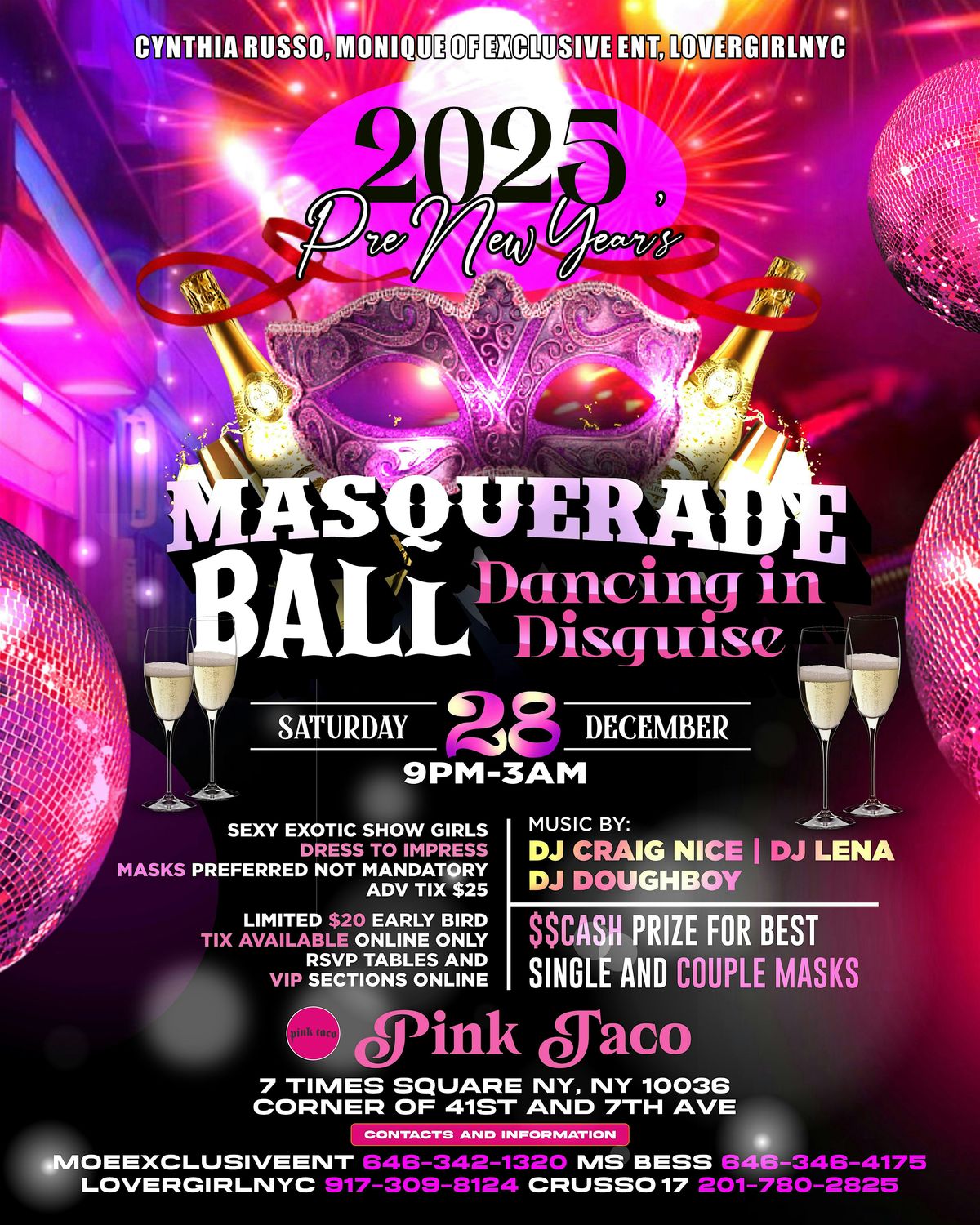 Pre New Year\u2019s Masquerade Ball