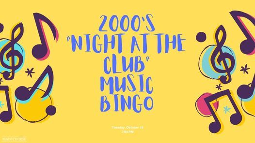 2000's "Night at the Club" Music Bingo