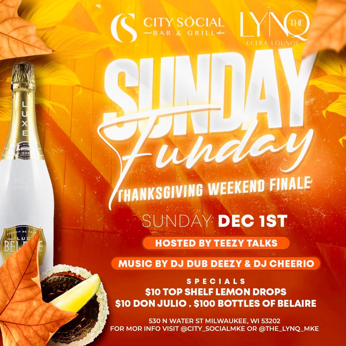 Thanksgiving weekend Finale City Social x The LYNQ