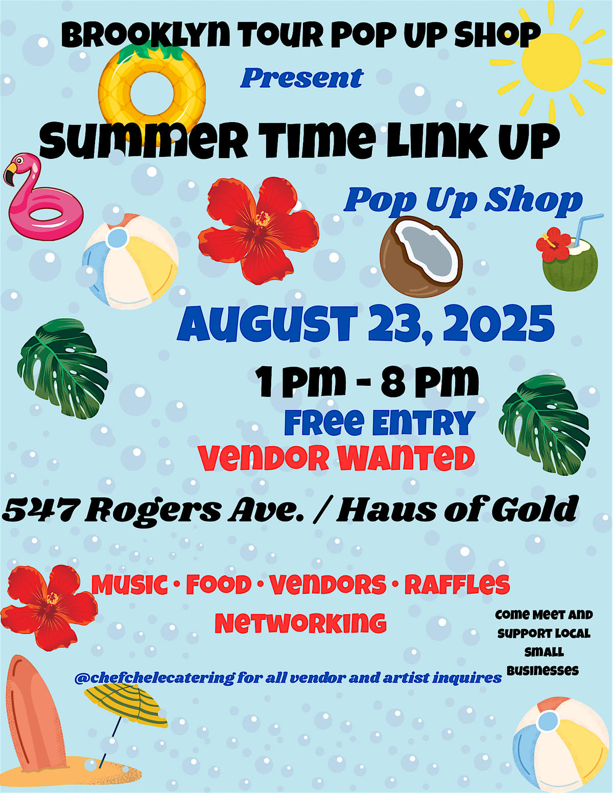 Summer Time Link Up Pop Up Shop