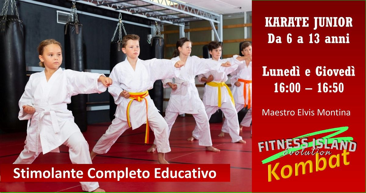 KARATE JUNIOR 6-13 anni. Prenota la tua prova gratuita