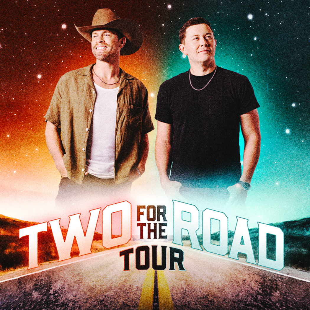 Dustin Lynch and Scotty McCreery at Scheels Arena