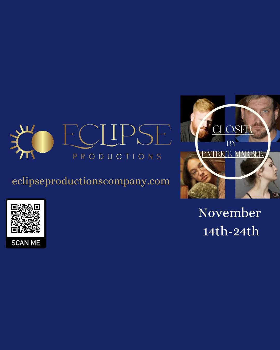 Eclipse Productions Presents "Closer" by Patrick Marber