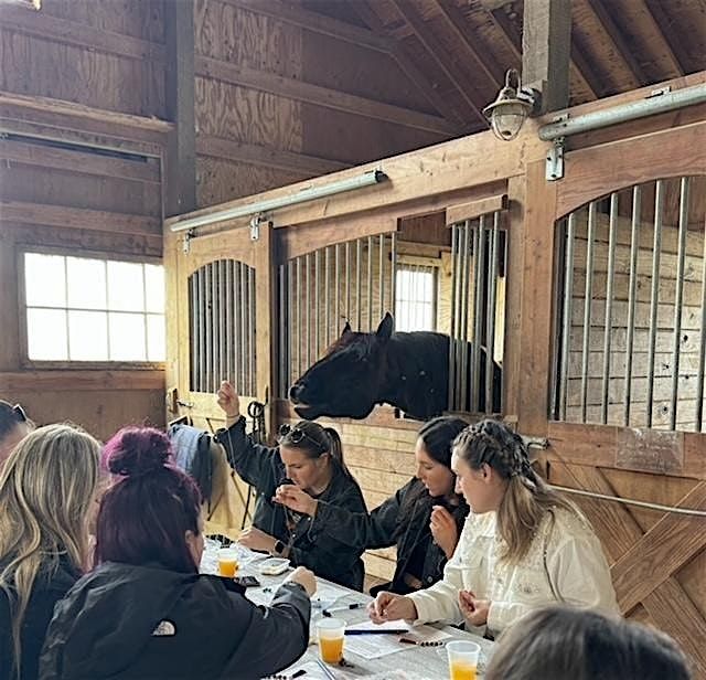 Valentine's Day Mustangs & Mala Necklace Workshop: create. brunch. connect