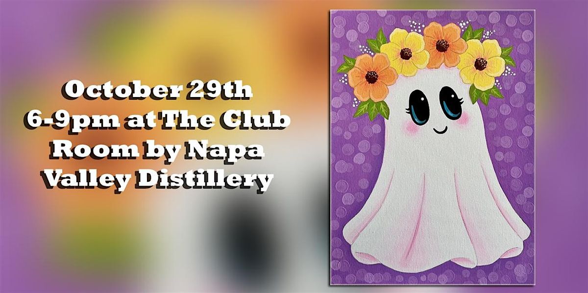 Ghost PaintnSip at The Club Room by Napa Valley Distillery
