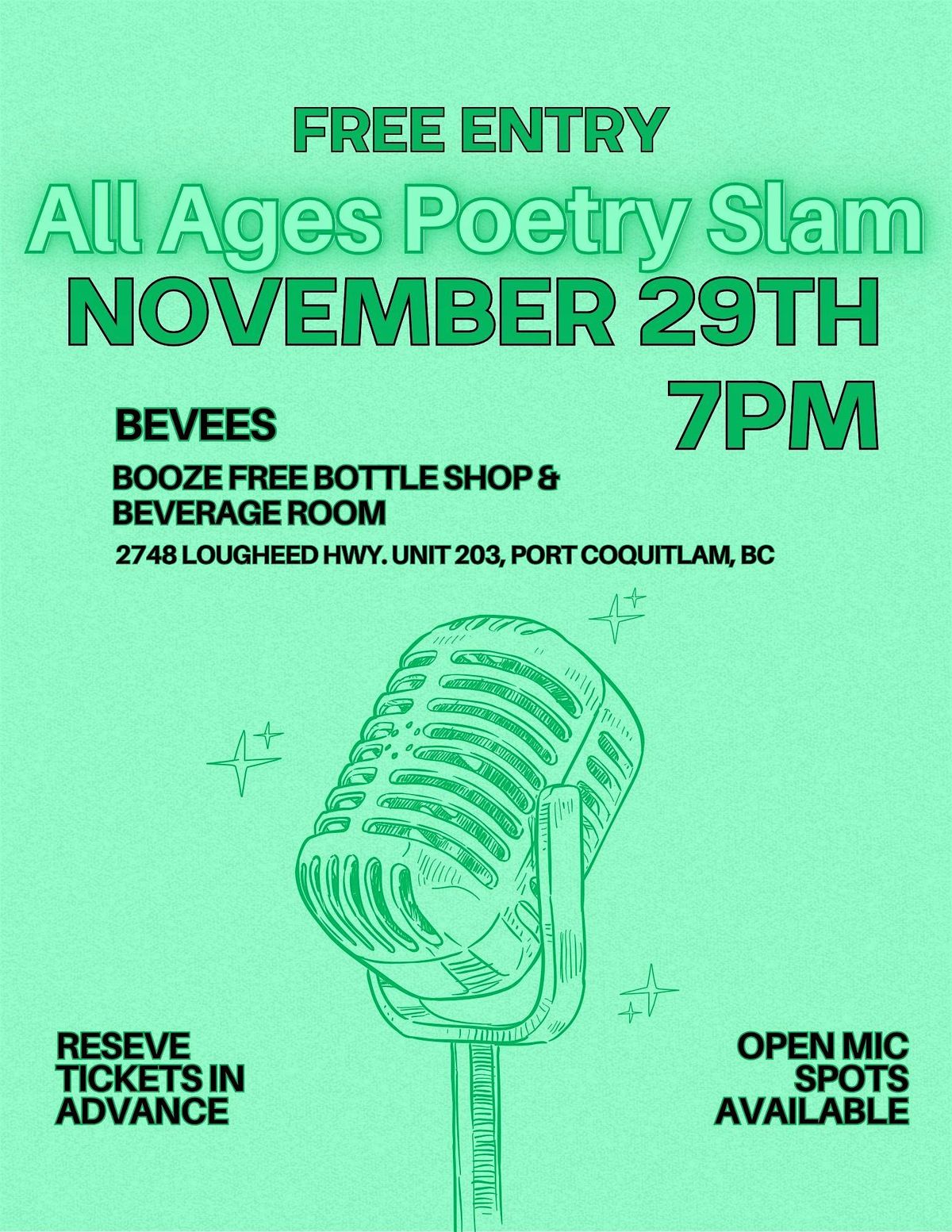 All Ages Poetry Slam November