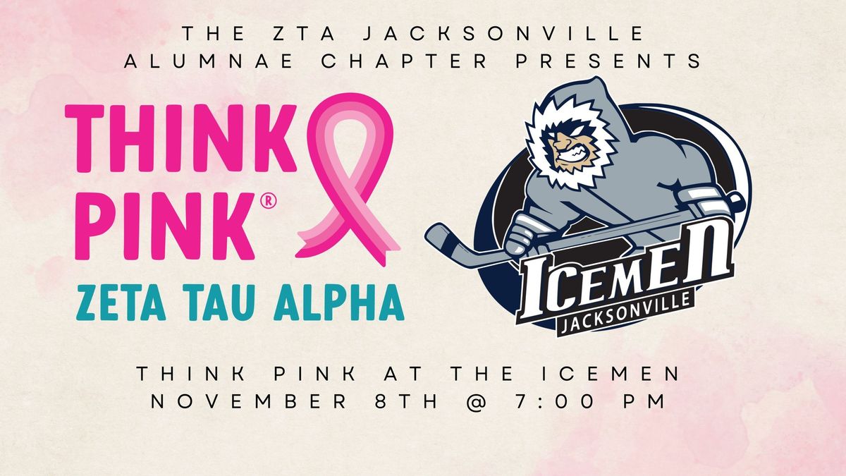 ZTA JAX x Jacksonville Icemen - Think Pink Game