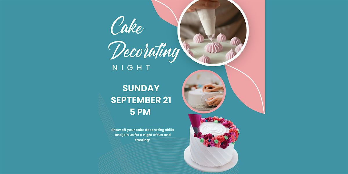 Cake Decorating Night at Hope's Cafe