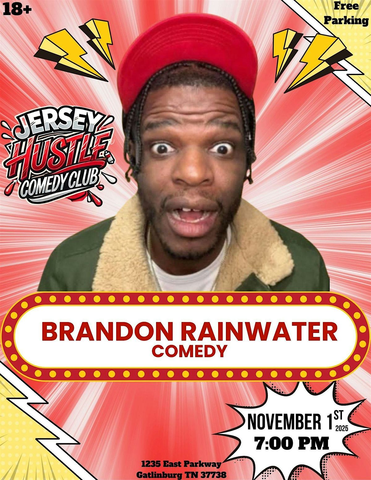Brandon Rainwater Comedy LIVE @ Jersey Hustle Comedy Club