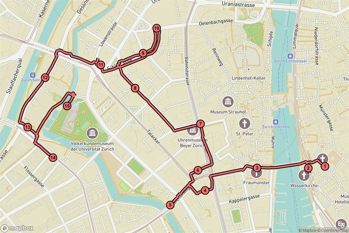 Z\u00fcrich Audio Tour: Legends, Courtyards & Banks of Historic Rathaus