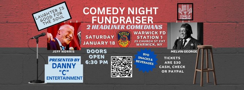 Comedy Night FUNDRAISER at Warwick Fire Department