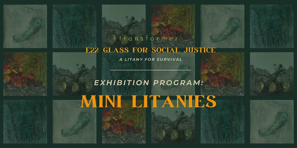 Mini Litanies: Drawing on Sand-Blown Glass