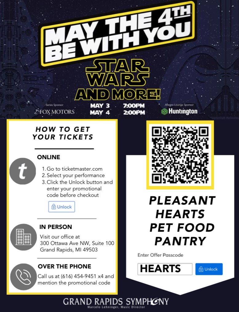 Star Wars in Concert benefitting PHPFP 