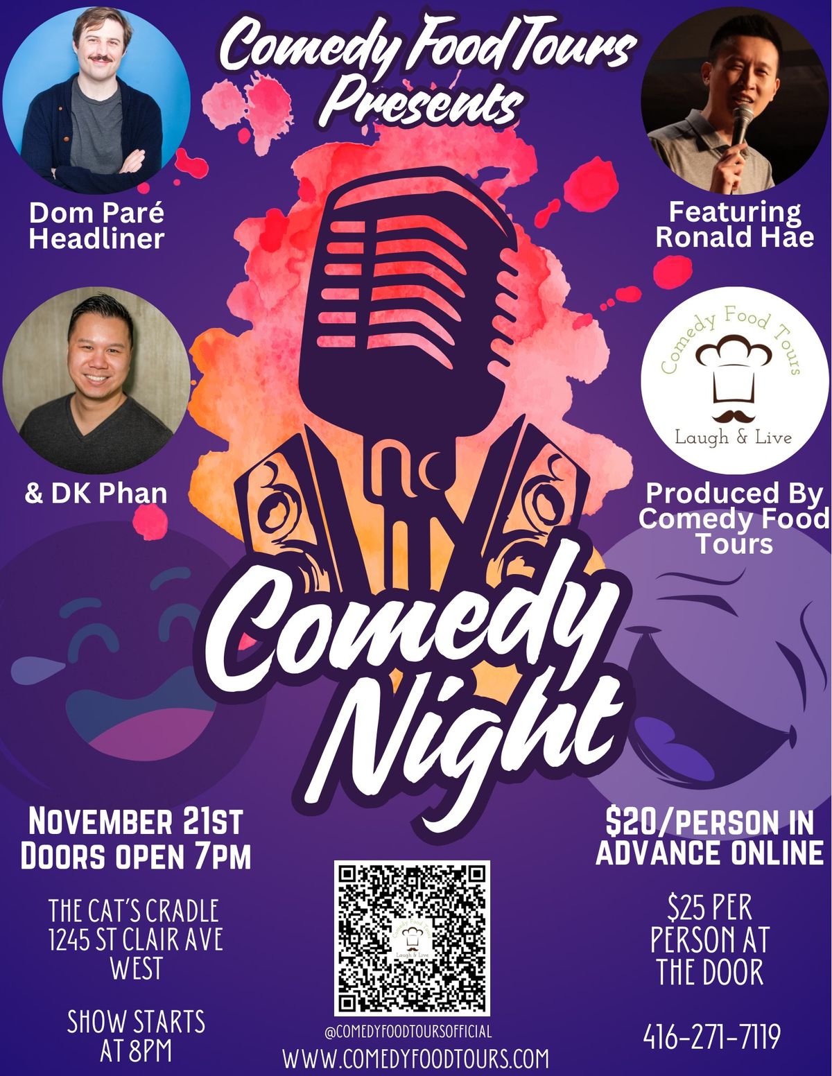 Comedy Food Tours presents - Comedy Night at Cat's!