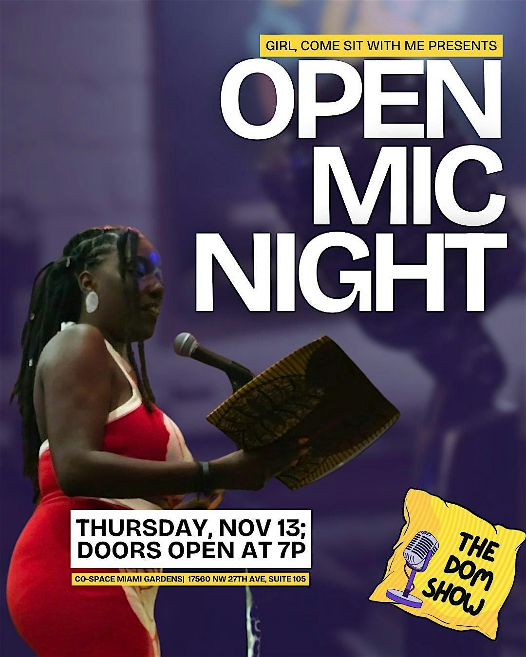 November Poetry Open Mic Hosted by Girl, Come Sit With Me Podcast