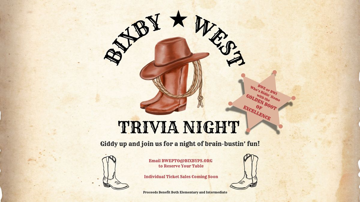 Bixby West Trivia Night