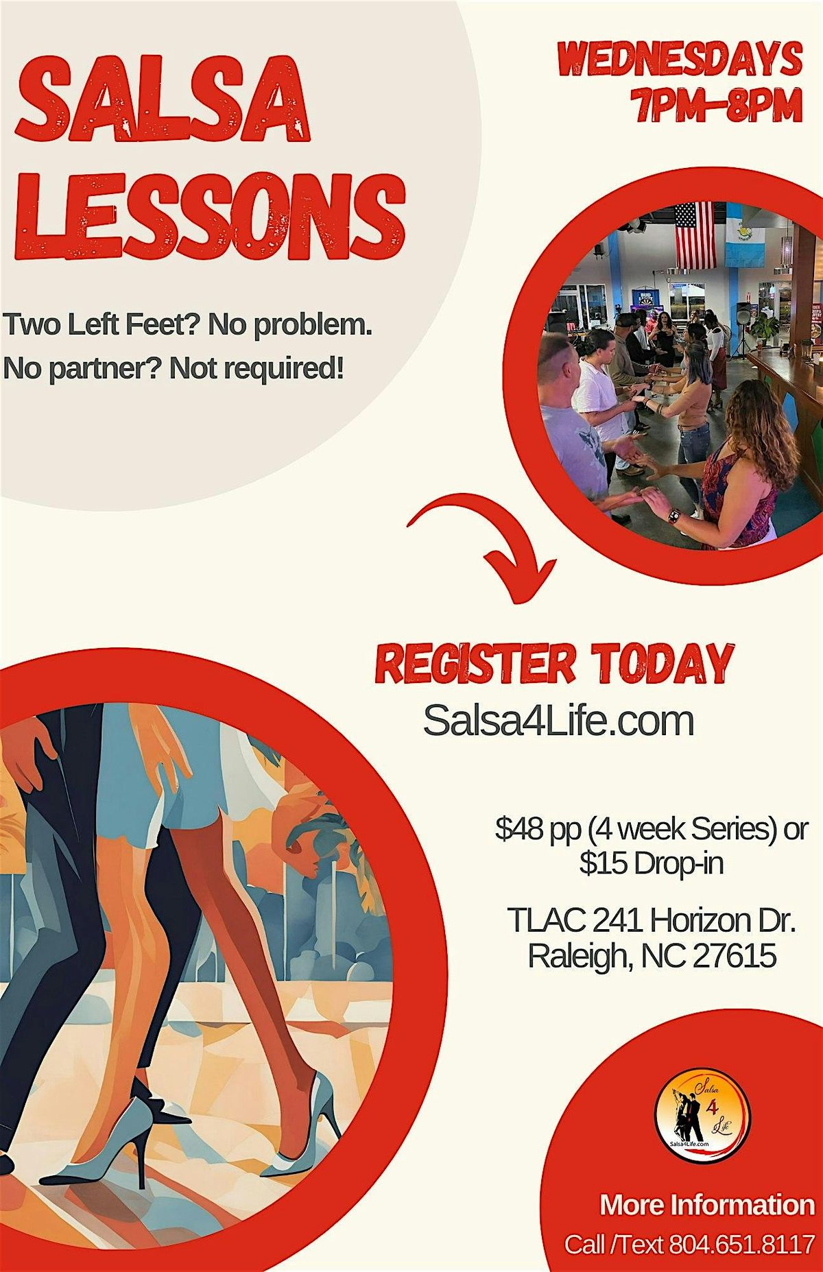 Learn to Dance Salsa - Wed @ TLAC - Two for One  - Valentine's Day Special