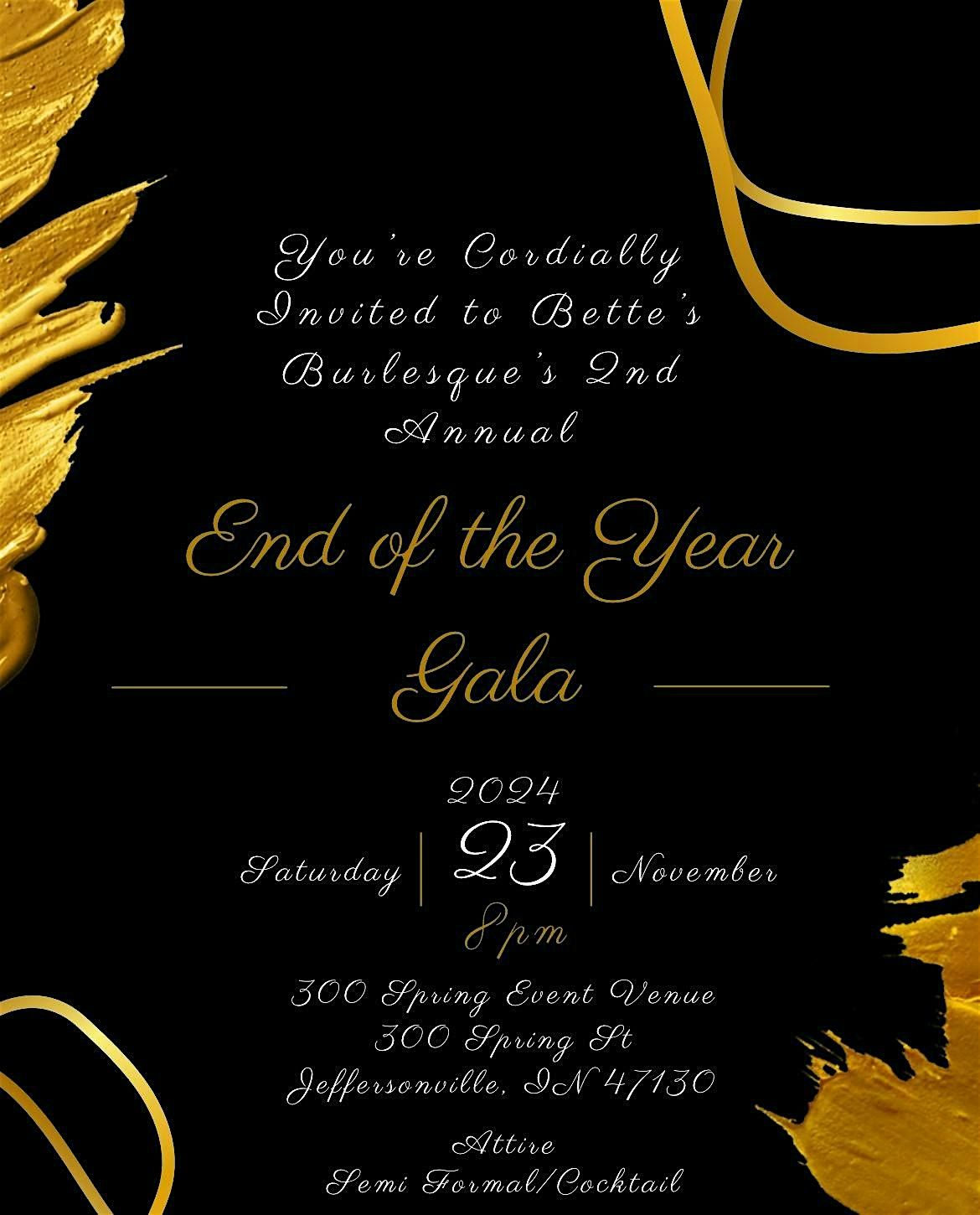 Bette\u2019s End of the Year Gala