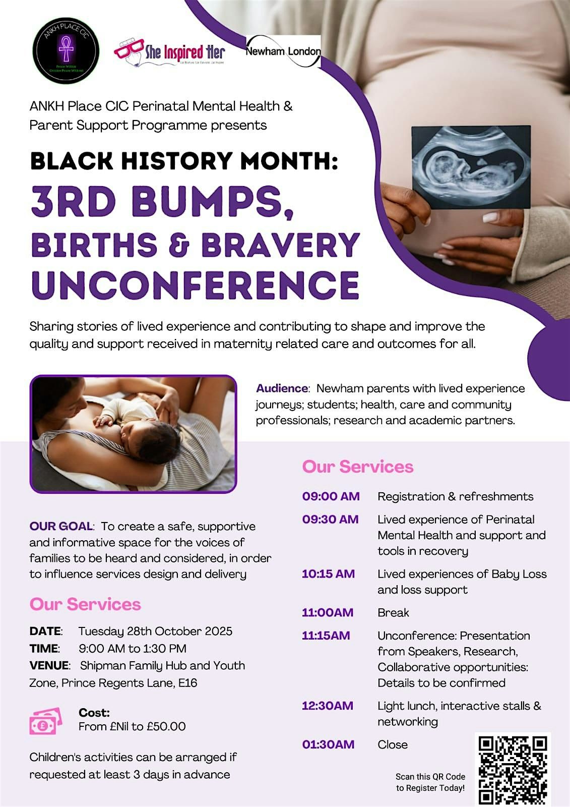 Black History Month: ANKH Place CIC Bumps, Births & Bravery Unconference