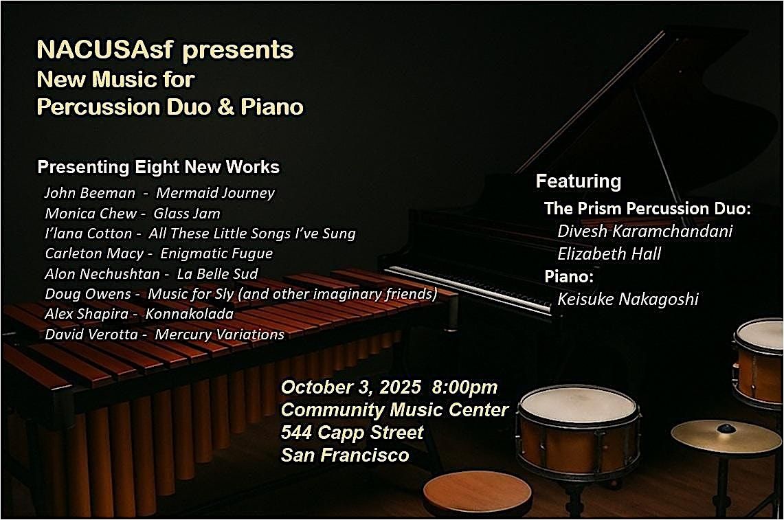 New Music for Percussion Duo & Piano