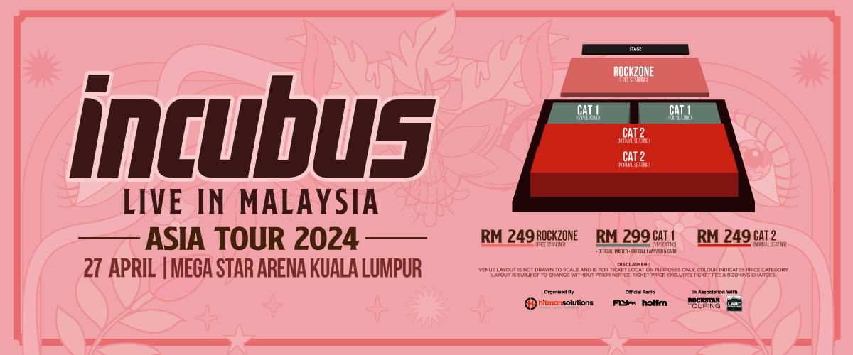 INCUBUS LIVE IN MALAYSIA