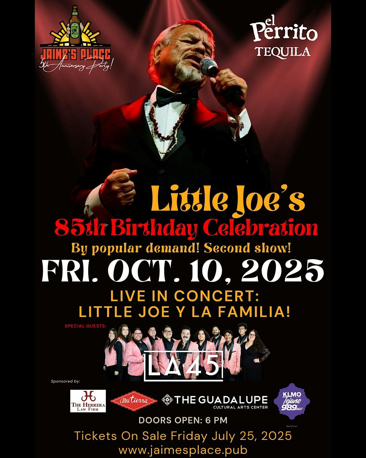 Little Joe y La Familia \u2013 Friday Night Show!