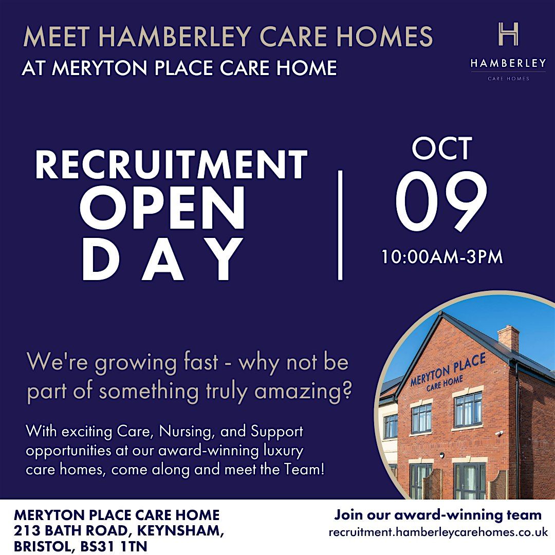 Meryton Place Care Home - Recruitment Open Day