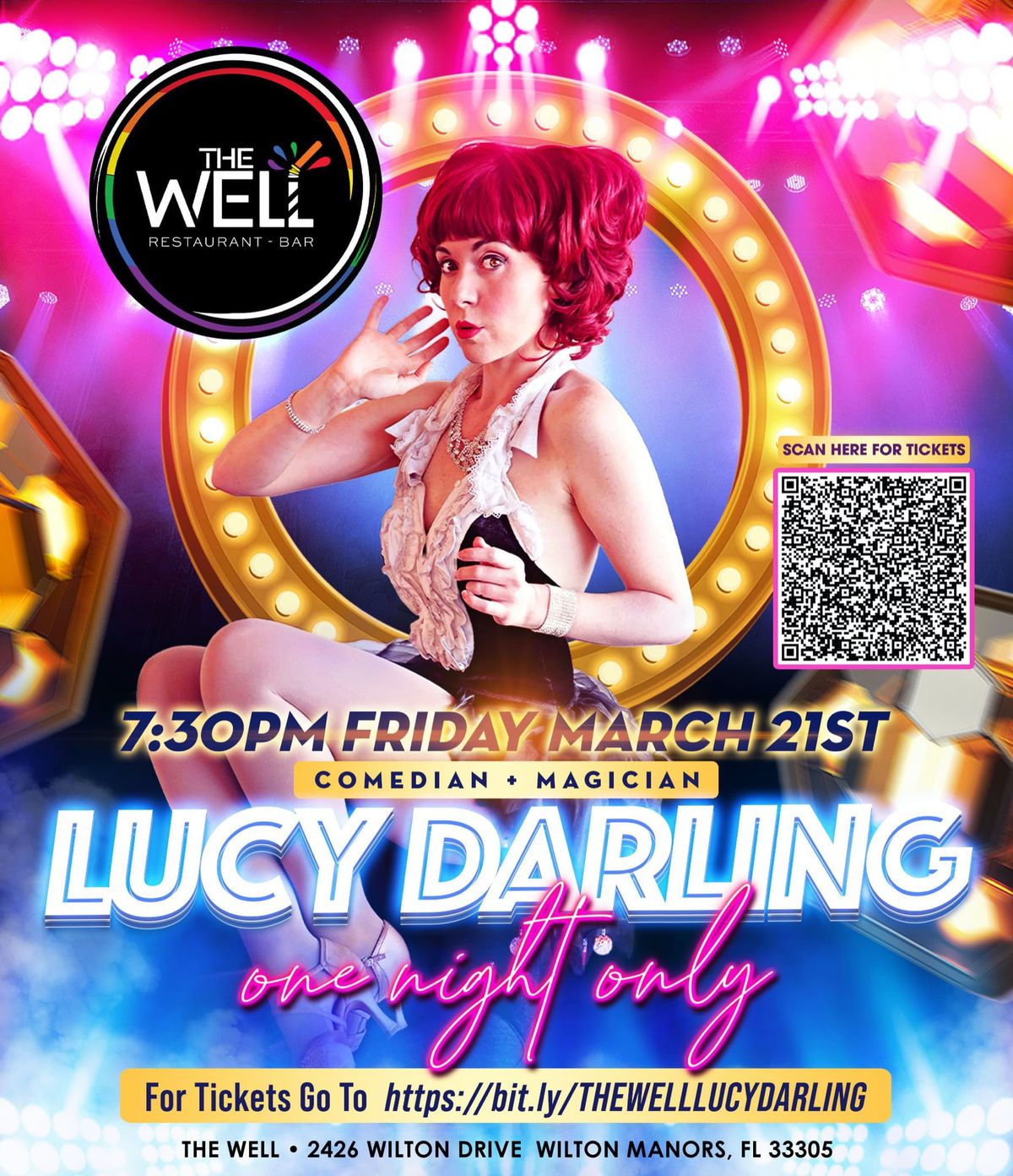 Comedian & Magician Lucy Darling! One Night Only 