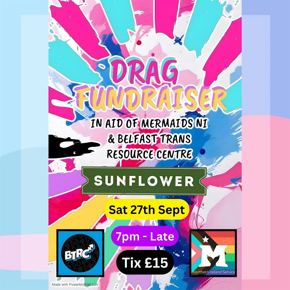 Drag Fundraiser For Belfast Trans Resource Centre & Mermaids NI