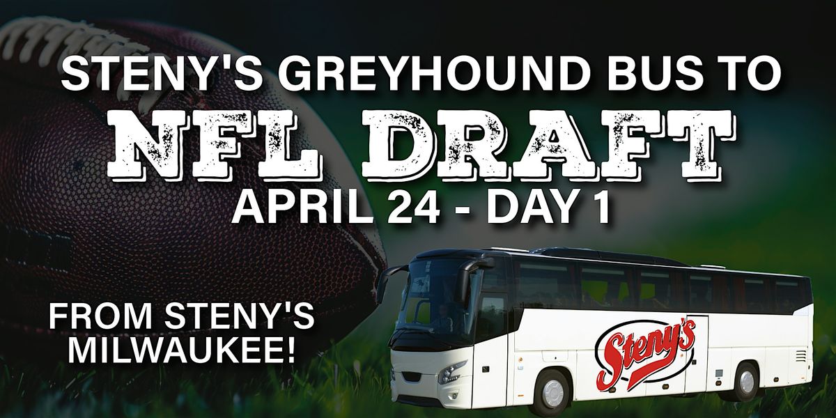 Steny's Milwaukee Greyhound Bus to 2025 NFL Draft Day 1!