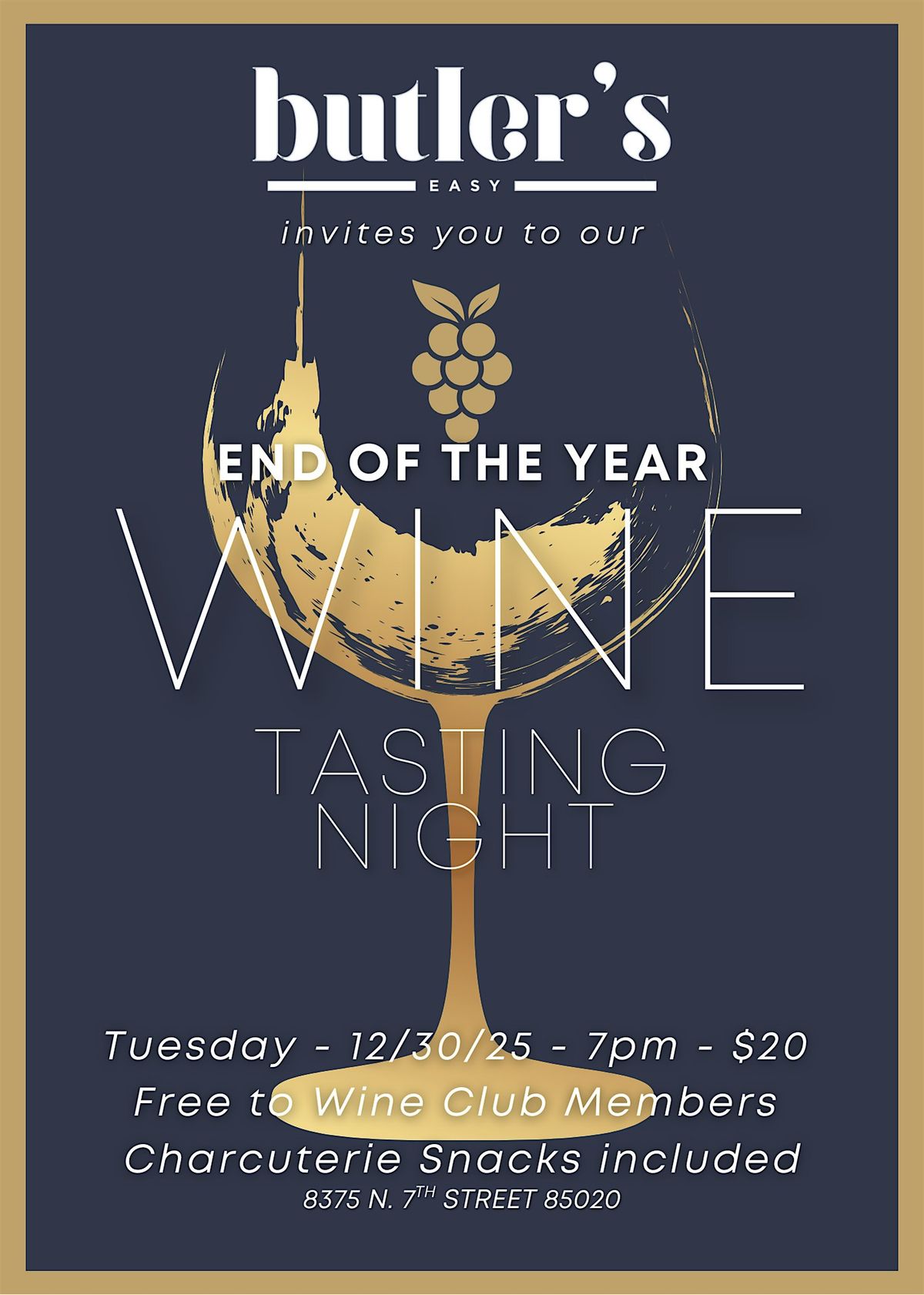 End of the year Wine Tasting at Butler's Easy