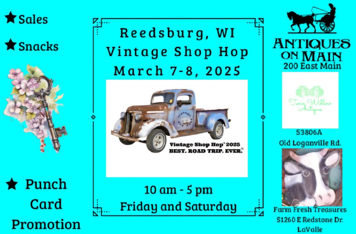 Reedsburg Vintage Shop Hop Spring 2025