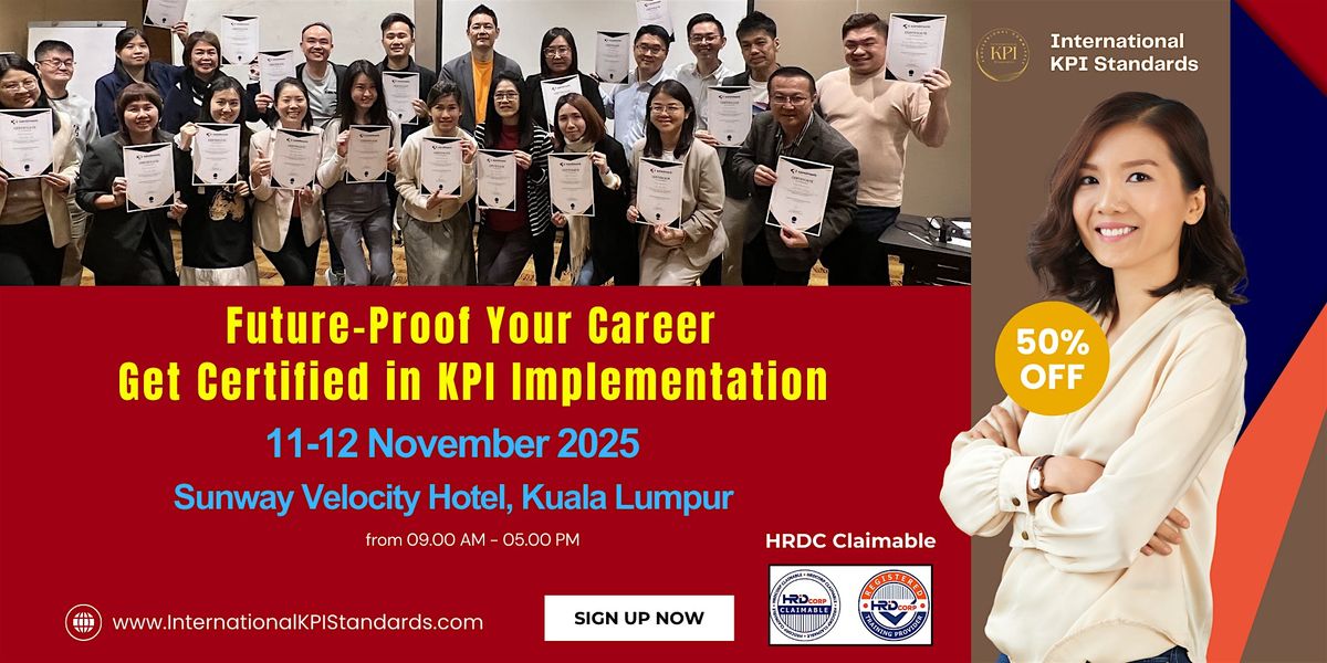 Certified KPI Practitioner (CKP) Training Course (RM1,700 HRDC Claimable)
